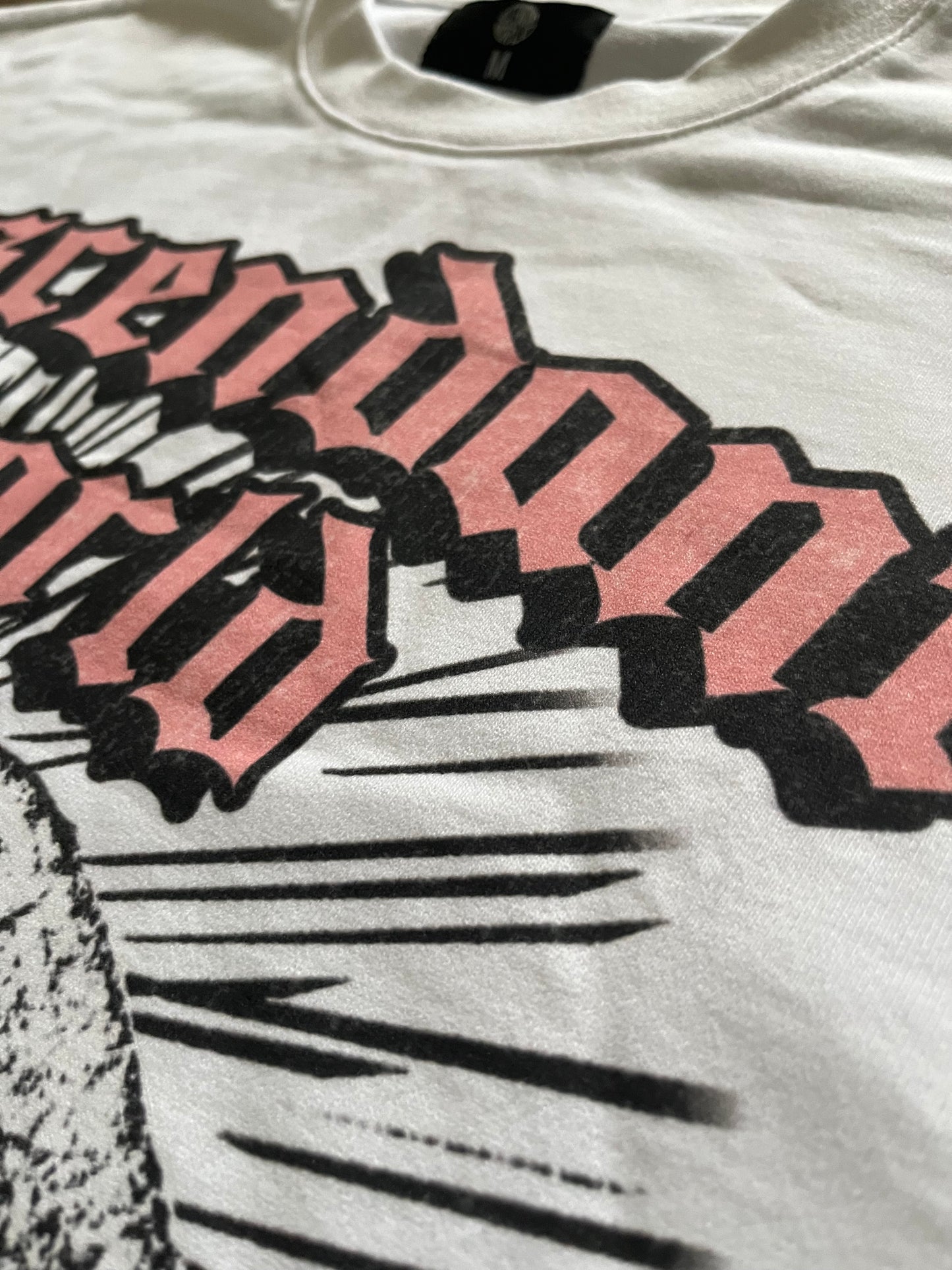 "VISION" Boxy Graphic Tee - White