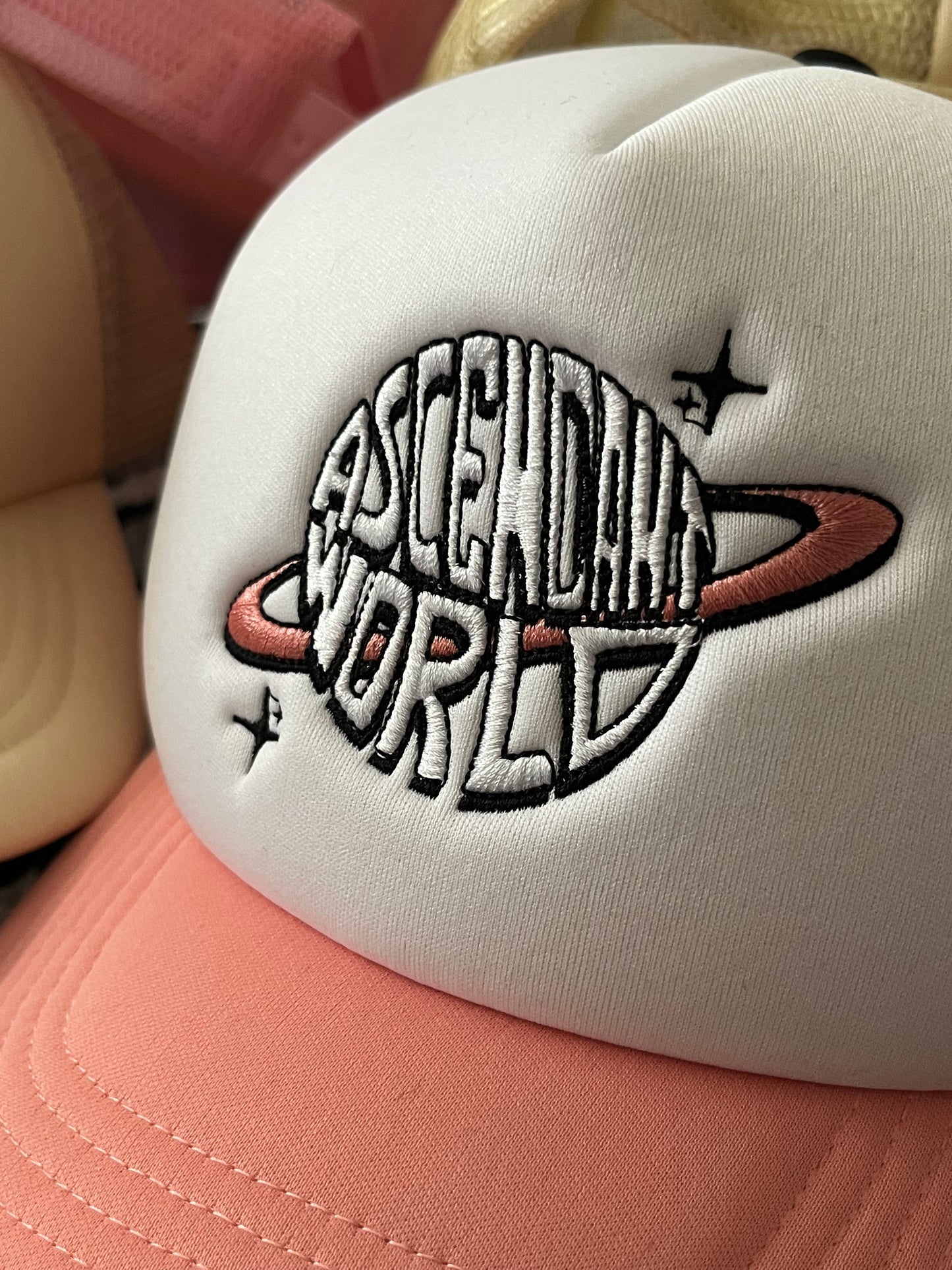 Ascendant Logo Trucker Hat - Salmon